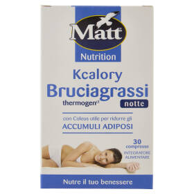 Matt Nutrition Kcalory Bruciagrassi thermogen notte 30 compresse 10,5 g