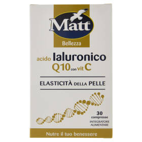 Matt Bellezza acido Ialuronico Q10 con Vit C 30 compresse 12 g