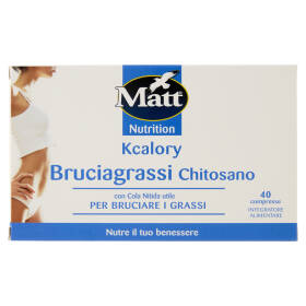 Matt Nutrition Kcalory Bruciagrassi Chitosano 40 compresse 36 g