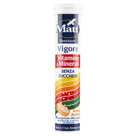 Matt Benessere Vigore 20 compresse effervescenti 90 g