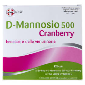 Matt Divisione Pharma D-Mannosio 500 Cranberry 12 buste 56,4 g