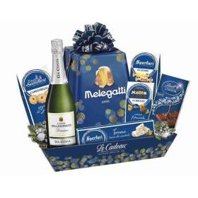 Le cadeau cesto blu cobalto 8 pezzi