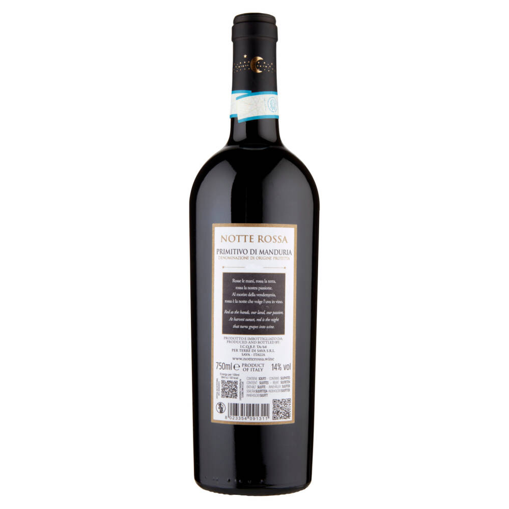 Notte Rossa Primitivo Di Manduria Dop 750 Ml Nonpesait Spesa Online