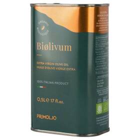Primoljo olio extra vergine di oliva biologico 100% italiano estratto a freddo in italia da olive coltivate in italia 500 ml