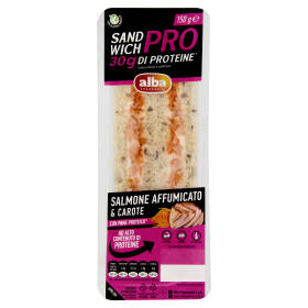 alba Tramezzini Sandwich Pro Salmone Affumicato & Carote 150 g