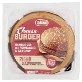 alba Tramezzini Cheese Burger Hamburger con Formaggio e Ketchup 190 g