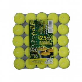Set da 25 candele alla citronella tea light