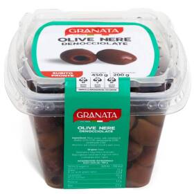 Granata olive nere denocciolate 220 g