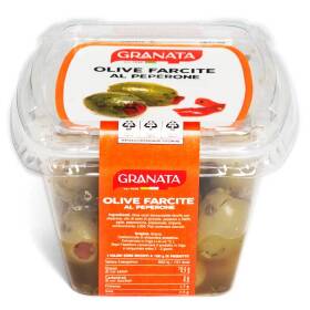 Granata olive farcite al peperone 180 g