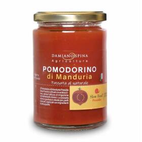 Spina pomodorino di manduria passata al naturale presidio slow food 330 g