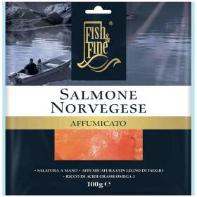 Fish & fine salmone norvegese affumicato a fette 100 g