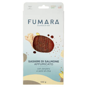 Fumara Sashimi di Salmone Affumicato con zenzero e semi di chia 100 g
