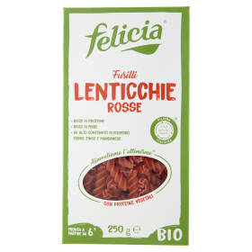 felicia Fusilli Lenticchie Rosse Bio 250 g
