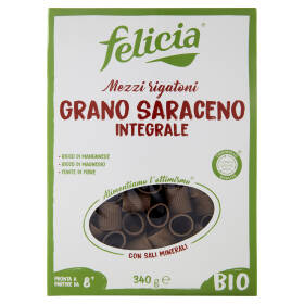 felicia Mezzi rigatoni Grano Saraceno Integrale Bio 340 g