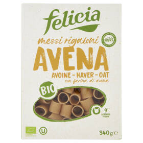 felicia Mezzi rigatoni Avena con Farina di Avena Integrale Bio 340 g