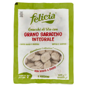 felicia Gnocchi di riso con Grano Saraceno Integrale 2 x 200 g