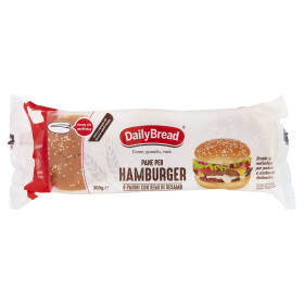 DailyBread Pane per Hamburger Panini con Semi di Sesamo 6 x 50 g