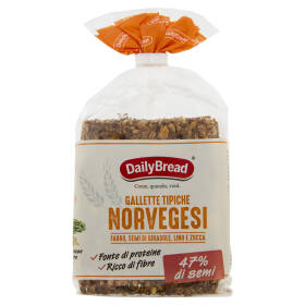 DailyBread Gallette Tipiche Novergesi Farro, Semi di Girasole, Lino e Zucca 190 g