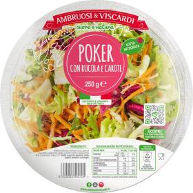 Ambruosi & viscardi ciotola insalata poker con rucola e carote 250 g
