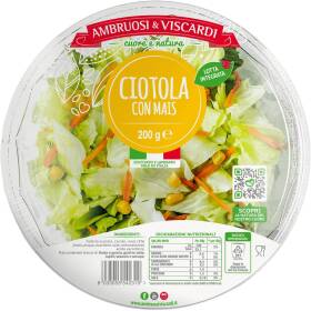 Ambruosi & viscardi insalata pronta ciotola con mais 200 g