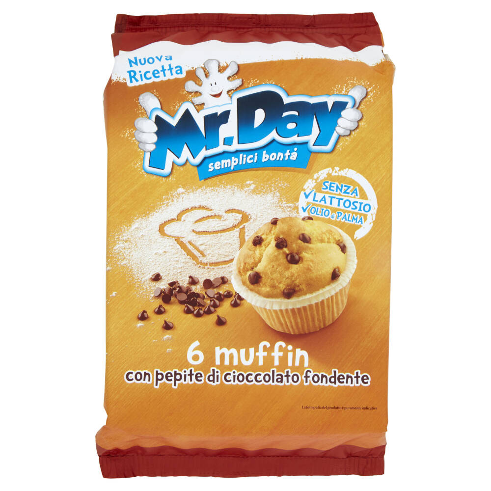 Riso Scotti Si con Riso Senza Lattosio Muffin con riso e gocce di  cioccolato 6 x 37 g