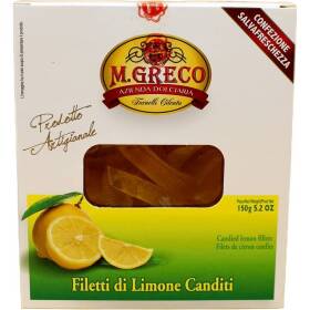 M. greco filetti di limone canditi 150 gr