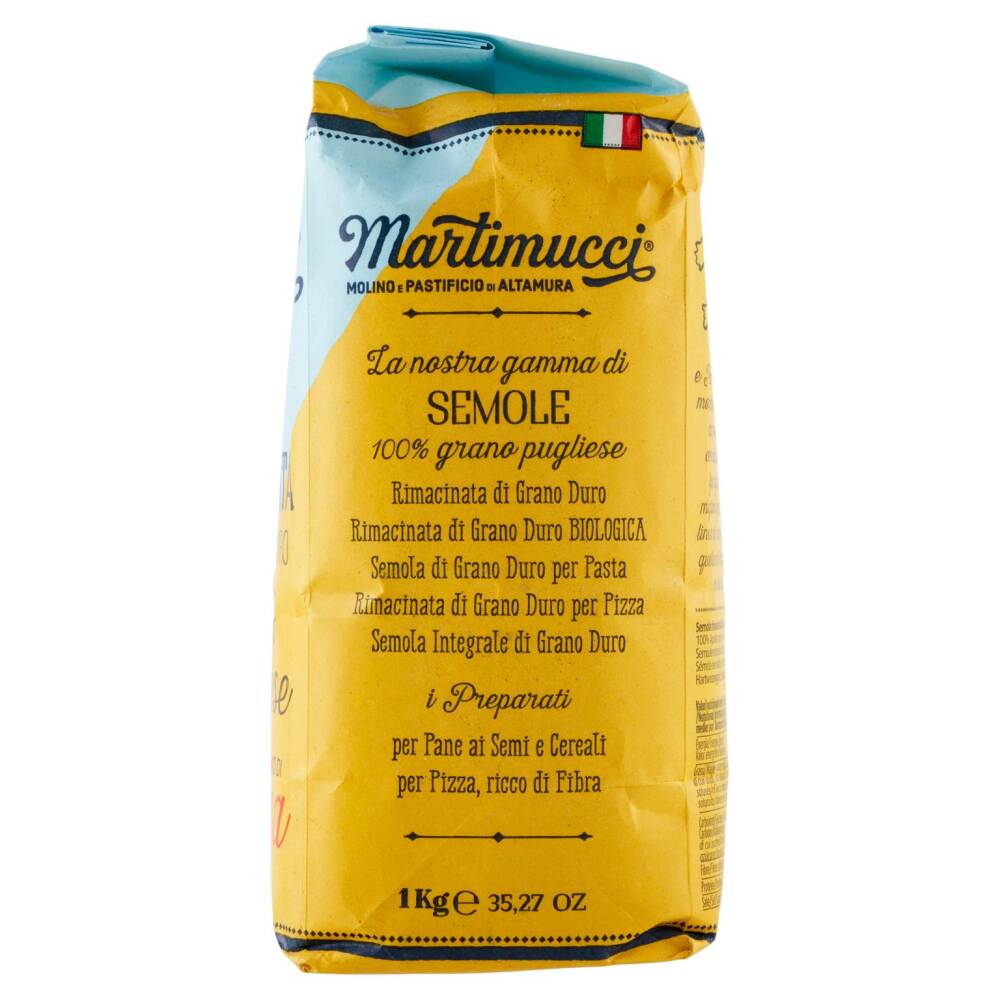 Martimucci Semola Rimacinata di Grano Duro 100% Pugliese 1 kg