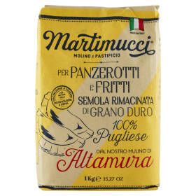 Martimucci per Panzerotti e Fritti Semola Rimacinata di Grano Duro 100% Pugliese 1 kg