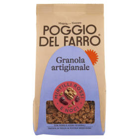 Poggio del Farro Granola artigianale Mirtilli Rossi e Noci 250 g