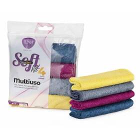 Clendy set panni in microfibra 20x30cm 4pz