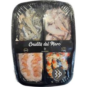 Crudita' del mare antipasto di mare completo 450 g