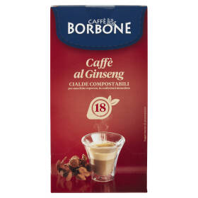 Caffè Borbone Caffè al Ginseng Cialde Compostabili 18 x 7,0 g