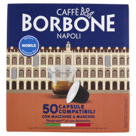 Caffè Borbone Miscela Nobile Capsule Compatibili Nespresso* ad uso domestico 50 x 5 g