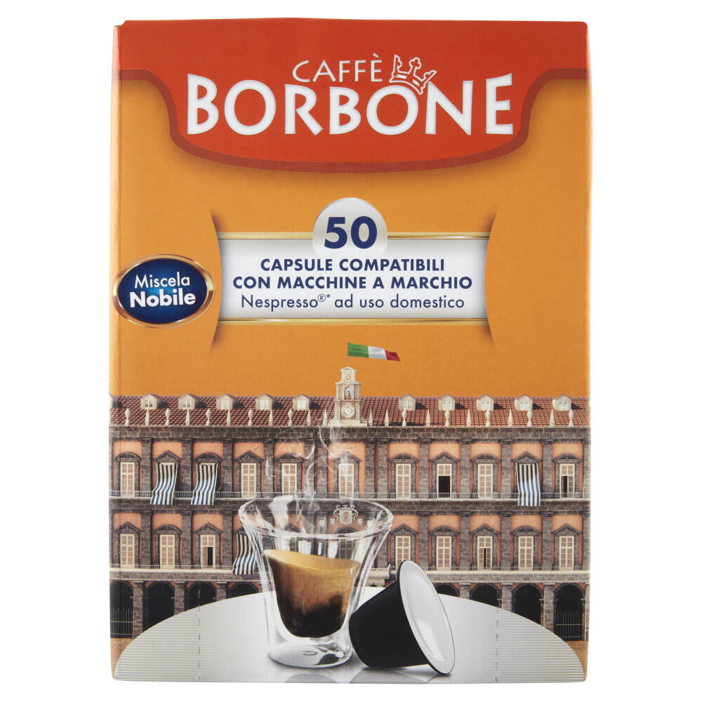 Caffè Borbone Miscela Nobile Nespresso Compatible Caps 50 pcs