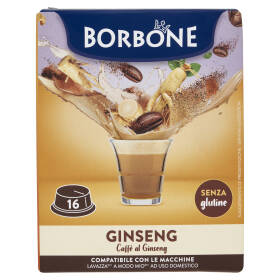 Borbone Ginseng Compatibile Lavazza* A Modo Mio* 16 Capsule 16 x 7 g
