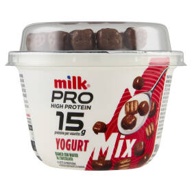 Milk Pro High Protein 15g Yogurt Bianco con Wafer al Cioccolato 180 g