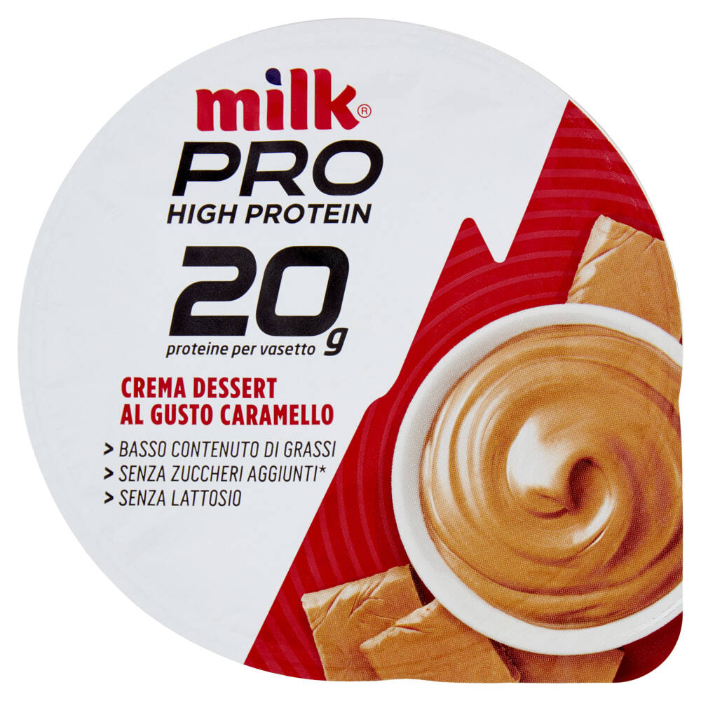 Milk Pro High Protein 20g Crema Dessert al Gusto Burro di Arachidi e Cacao  200 g