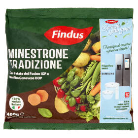 Findus Minestrone Tradizione - con Patate del Fucino IGP e Basilico Genovese DOP 400 g