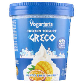 Yogurteria Frozen Yogurt Tipo Greco Mango e Passion Fruit 250 g