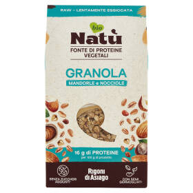 Rigoni di Asiago Natù Fonte di Proteine Vegetali Granola Mandorle e Nocciole bio 250 g