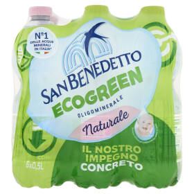 San Benedetto Acqua Naturale Fonte del Pollino Ecogreen 6 x 0,5L