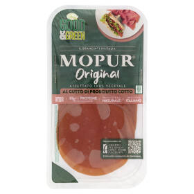 Good & Green Mopur Original Affettato 100% Vegetale al Gusto di Prosciutto Cotto 90 g