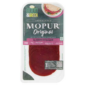 Good & Green Mopur Original Affettato 100% Vegetale al Gusto di Salame 90 g