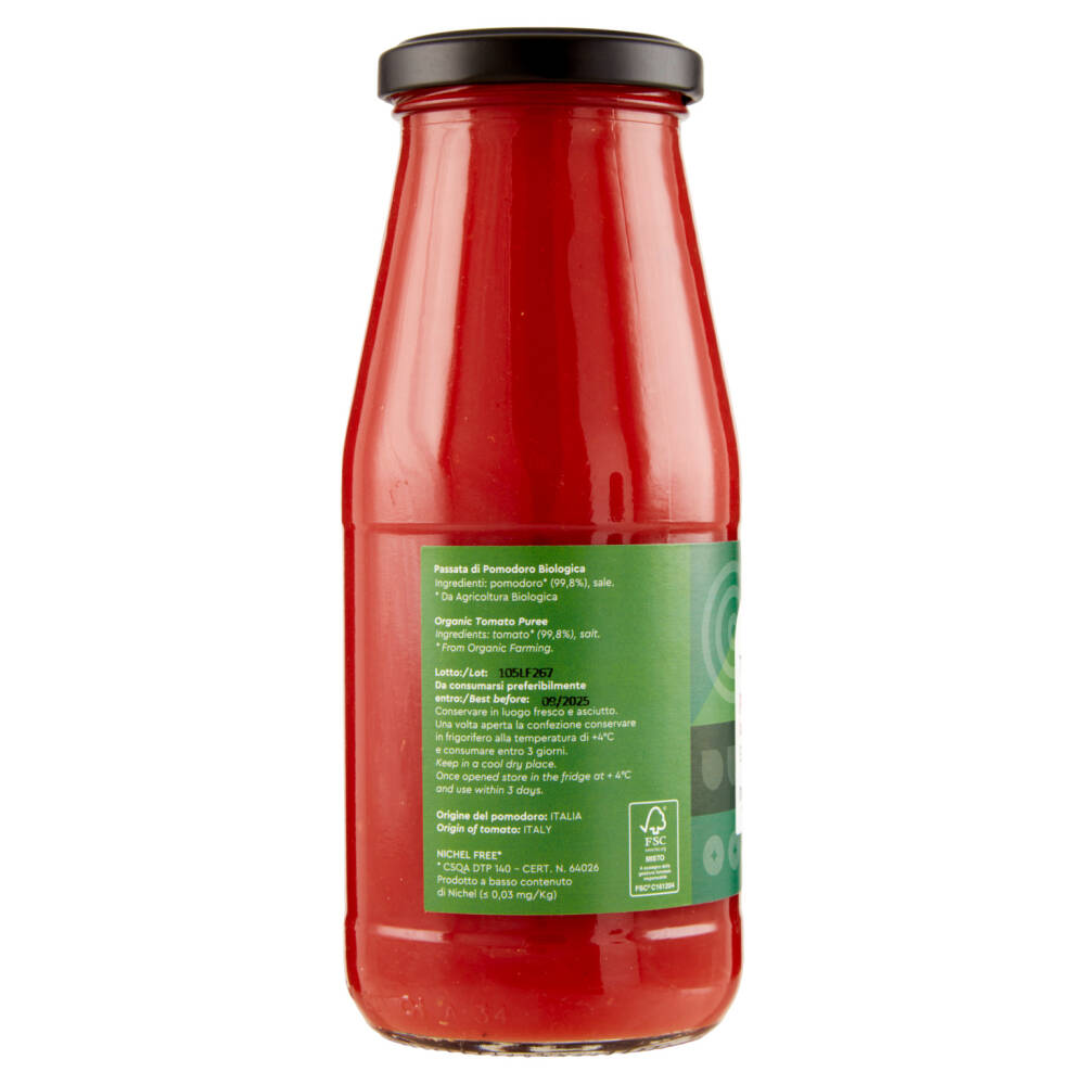 PASSATA DI POMODORO NICKEL FREE BIO 420 GR