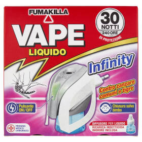 Vape Liquido Infinity Diffusore per Liquido Ricarica Insetticida Inodore Inclusa 15 ml