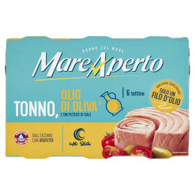 Mare Aperto Tonno con solo un filo d'olio 6 x 60 g
