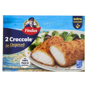 Capitan Findus 2 Croccole con 100% Filetti di Merluzzo - Le originali 216 g