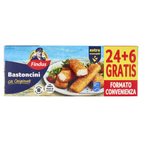 Capitan Findus 30 Bastoncini con 100% Filetti di Merluzzo 750 g