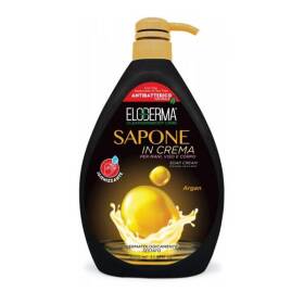 Eloderma sapone in crema igienizzante per mani, viso e corpo argan 1 lt