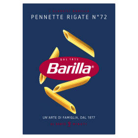 Barilla Pasta Pennette Rigate n.72 500g